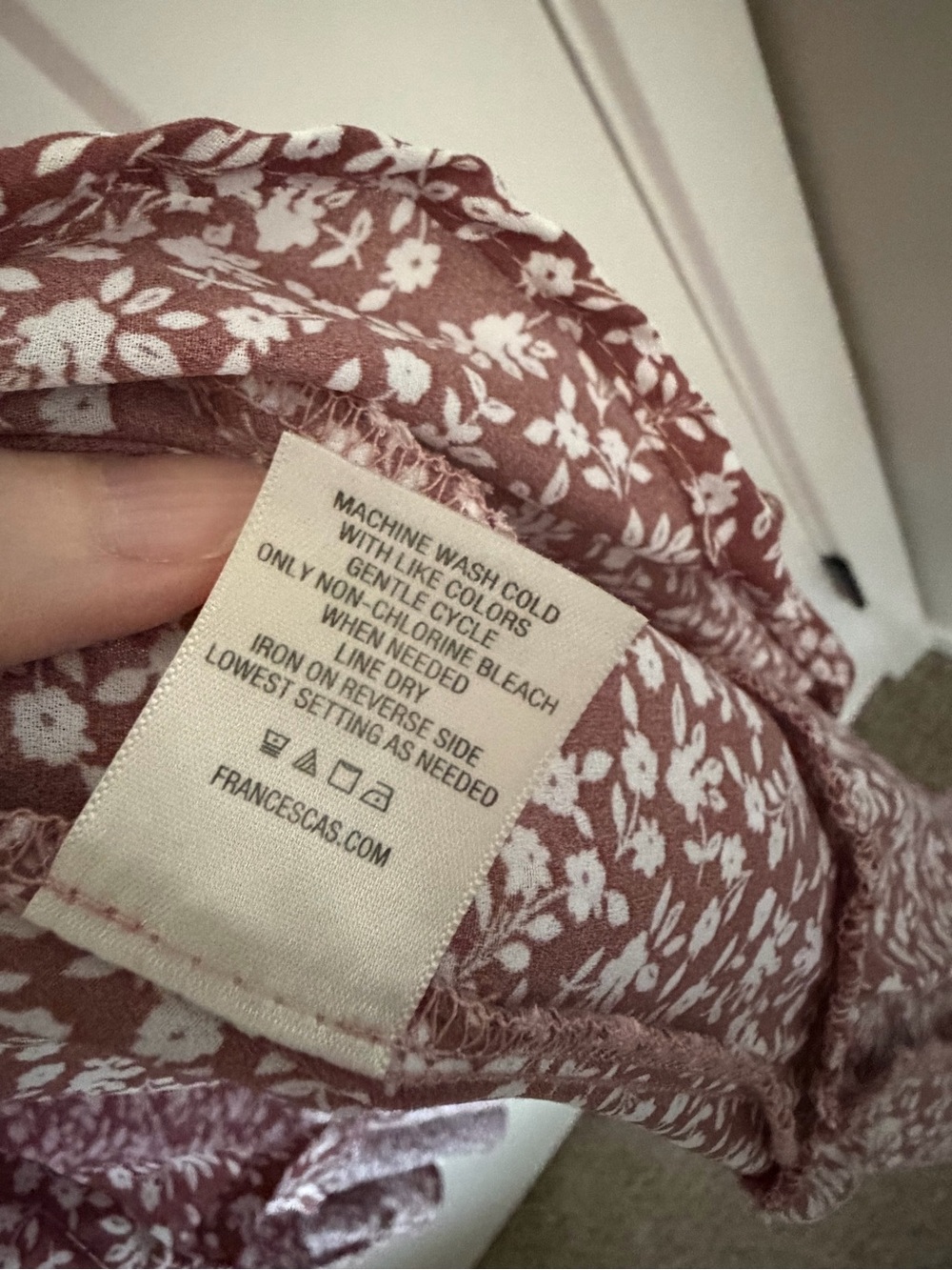 Blue Rain Dusty Rose Floral Smocked Maxi Dress - Picture 5 of 5